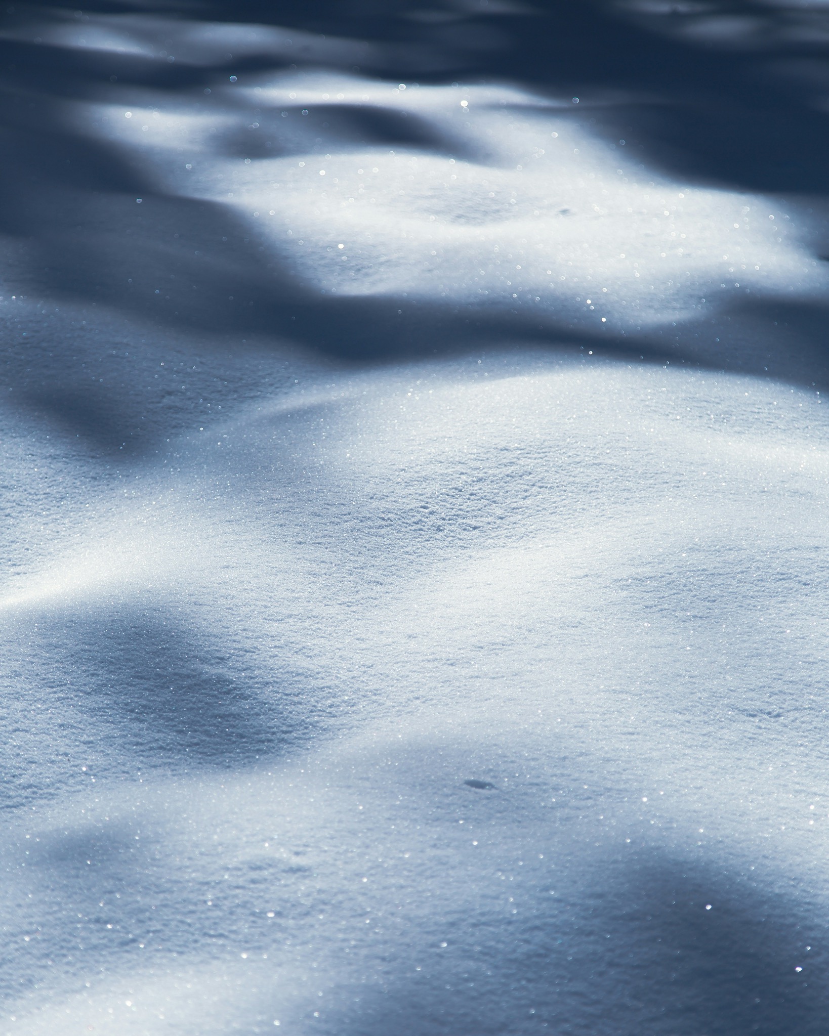 Sunlit snow texture